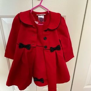 Bonnie Baby Red Holiday Dress
